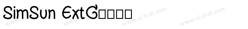 SimSun ExtG字体转换